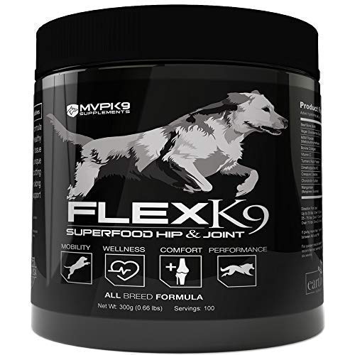 Product Cover Flex K9 Joint, Hip & Muscle Supplement for Dogs - Veterinarian Strength, Made in The USA & Used by World Champions (Extra Strength) (100 Serving)