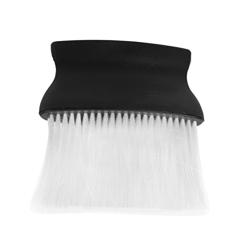 Product Cover White and Black Neck Face Duster Plastic Brush Barber for Hairdressing