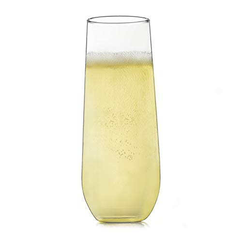 Product Cover Libbey Stemless Champagne Flute Glasses, Set of 12, Clear, 8.5 oz - 228