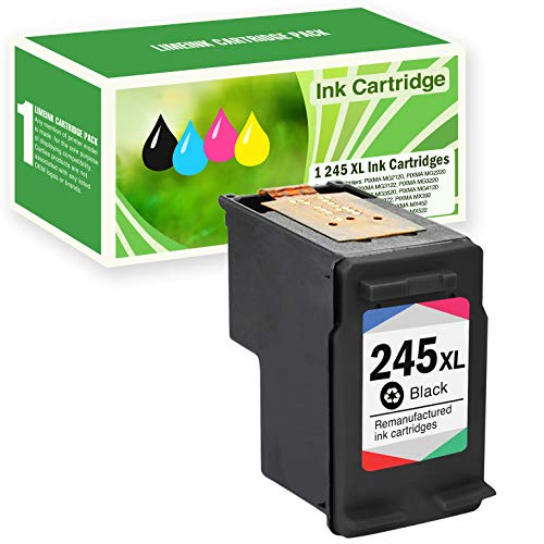 Product Cover Limeink Black Remanufactured PG-245XL High Yield Ink Cartridge for Pixma iP2820 MG2420 MG2520 MG2920 MG2922 MG2924 MX492 Shows Accurate Ink Level