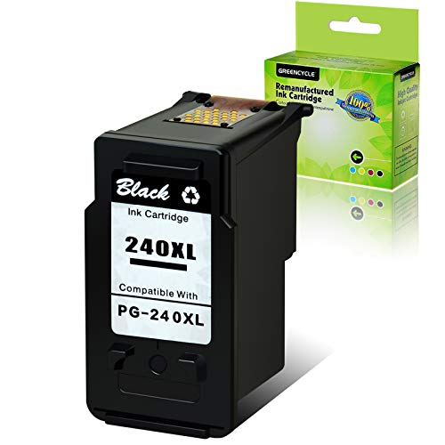 Product Cover GREENCYCLE Re-Manufactured PG-240XL 240 XL Ink Cartridge Compatible for Canon PIXMA MG3620 MG4220 MG3220 MG2220 MX392 MX432 MX452 MX472 MX512 MG3522 MX522 MX532 (Black, 1 Pack)