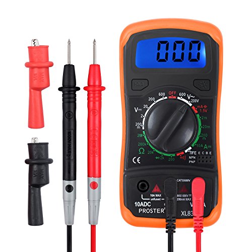 Product Cover Proster Autoranging Multimeters Mini Digital Multimeter Pocket Voltage Tester AC DC Current Voltage Meter Voltmeter Low Voltage Curcuit Meter Ohm DMM with Backlight LCD