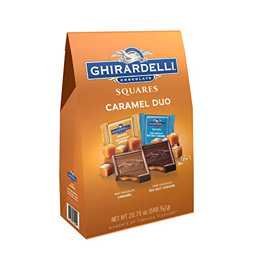 Product Cover Ghirardelli Milk & Caramel Chocolate Squares, 27.5 Oz.,, 20.75 Oz ()