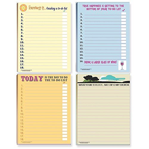 Product Cover Funny to Do Lists Note Pad Assorted Pack - 4 Funny ToDo List Pads