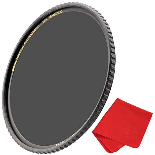 Product Cover Breakthrough Photography 77mm X4 6-Stop Fixed ND Filter for Camera Lenses, Neutral Density Professional Photography Filter, MRC16, Schott B270 Glass, Nanotec, Ultra-Slim, Weather-Sealed