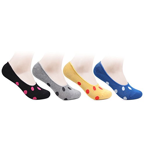 Product Cover Womens Cotton Designer 4 Pairs of Loafer Socks