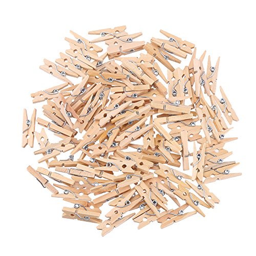 Product Cover DECORA Sturdy 1 Inch Mini Wooden Craft Clothespins 100pcs