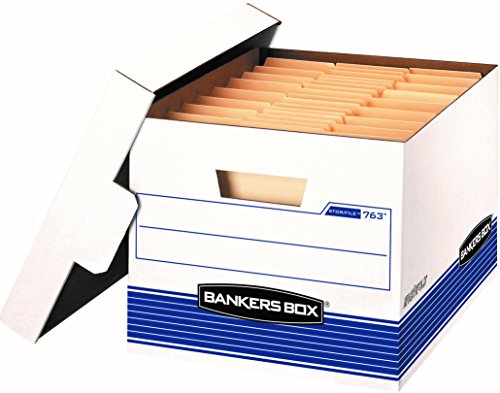 Product Cover Bankers Box STOR/File Medium-Duty Storage Boxes, FastFold, Lift-Off Lid, Letter/Legal, Value Pack of 20 (0076315)