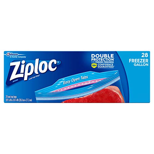 Product Cover Ziploc Freezer Bags, Gallon, 3 Pack, 28 ct