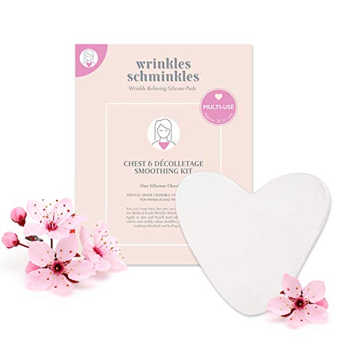 Product Cover Chest Wrinkle Pad - Made in USA - 1 Month Supply - Reusable Decollete Wrinkle Treatment Patches - Hypoallergenic 100% Medical Grade Silicone - Correct Decolletage Wrinkles Overnight