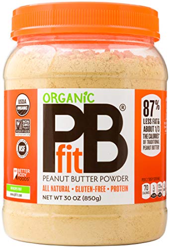 Product Cover PBfit All-Natural Organic Peanut Butter Powder, Powdered Peanut Spread from Real Roasted Pressed Peanuts, 8g of Protein (30 oz.)