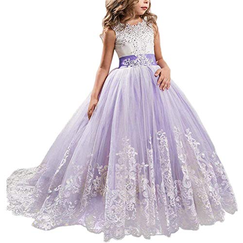 Product Cover NNJXD Girls Princess Pageant Dress Kids Prom Ball Gowns Wedding Party Flower Dresses