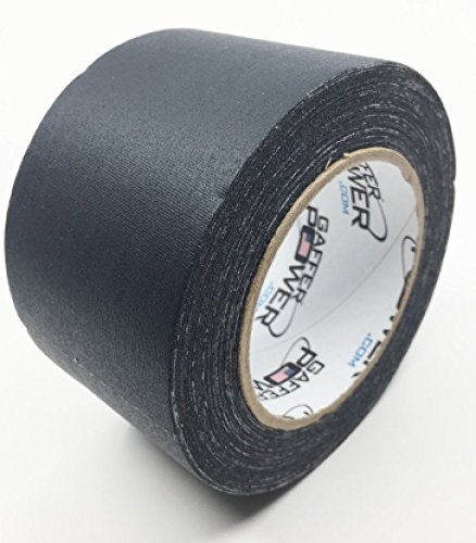 Product Cover Real Professional Premium Grade Gaffer Tape by Gaffer Power - Made in The USA - Heavy Duty Gaffers Tape - Non-Reflective - Multipurpose - Better Than Duct Tape! 3 Inch X 30 Yards - Black