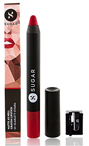 Product Cover SUGAR Matte As Hell Crayon Lipstick, 01 Scarlett O'Hara (Red)