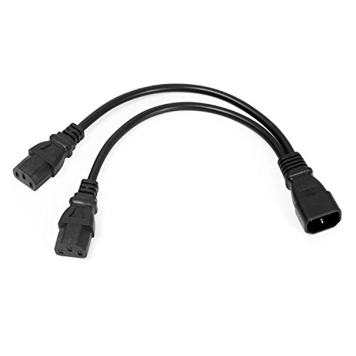 Product Cover UPS Server Y Splitter C14 to 2 x C13 Power Extension Cable