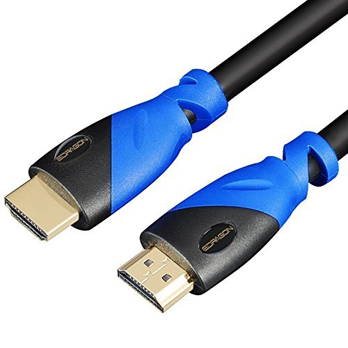 Product Cover 20 FT (6 M) High Speed HDMI Cable Male to Male with Ethernet Black (20 Feet/6 Meters) Supports 4K 30Hz, 3D, 1080p and Audio Return ED700546