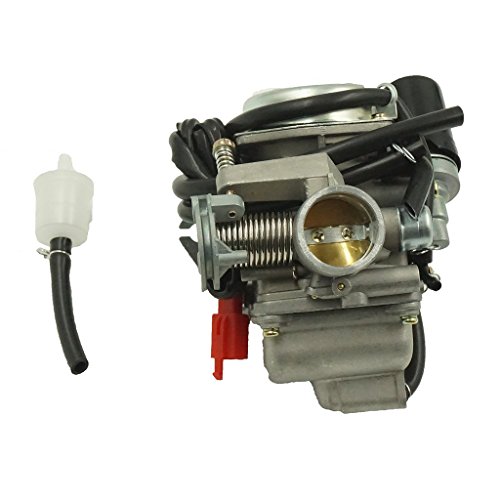 Product Cover Glixal ATMT1-0741 26mm Big Bore Carburetor Carbs with Electric Choke for 157QMJ 1P57QMJ GY6 150cc Scooter ATV Go-Kart Moped