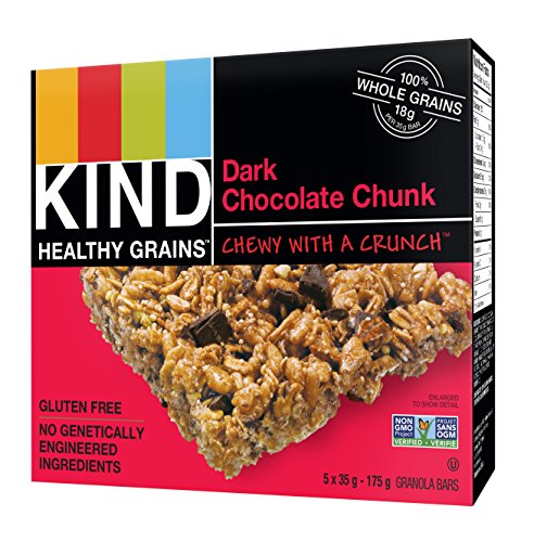 Product Cover KIND Healthy Grains Granola Bars Dark Chocolate Chunk 5ct, Gluten Free, 35g