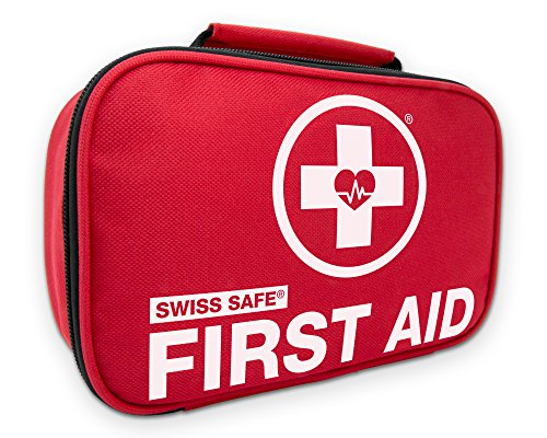 Product Cover Swiss Safe 2-in-1 First Aid Kit (120 Piece) + Bonus 32-Piece Mini First Aid Kit: Compact, Lightweight for Emergencies at Home, Outdoors, Car, Camping, Workplace, Hiking & Survival