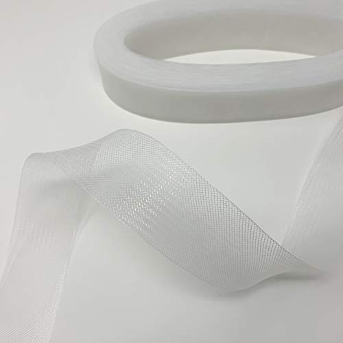 Product Cover Stiff Polyester White Horsehair Braid, Selling per Roll 42 Yards (2