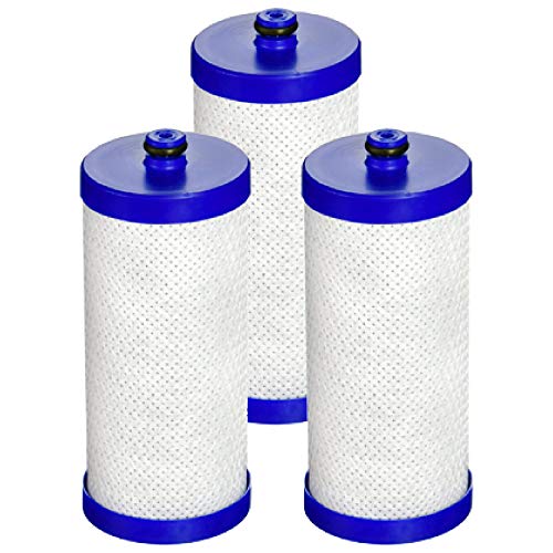 Product Cover AQUACREST NSF 401, 53&42 Replacement Refrigerator Water Filter, Compatible with WF1CB, WFCB, RG100, NGRG2000, WF284, 9910, 469906, 469910 (Pack of 3)