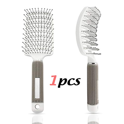 Product Cover Vent Brush,Flex Vented Detangling Styling Hair Brush for Long Thick Curly Hair, Massage Brush for Women