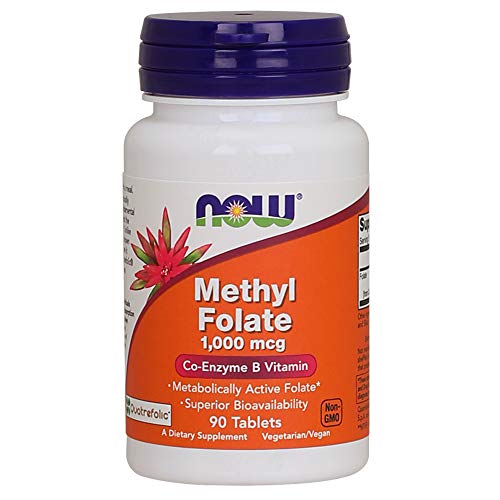 Product Cover Now Supplements, Methyl Folate, 1000 mcg, 90 Tablets