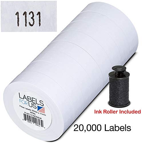 Product Cover Labels for Us - Monarch 1131 Compatible Labels - White - 20,000 Labels - Pack with 8 rolls