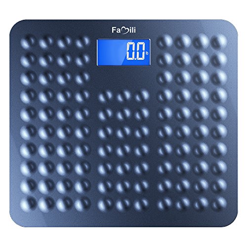 Product Cover Famili 271B Bathroom Scale Digital Body Weight Scale with Non Slip Design 11lb to 400lb / 5 to 180kg, Blue