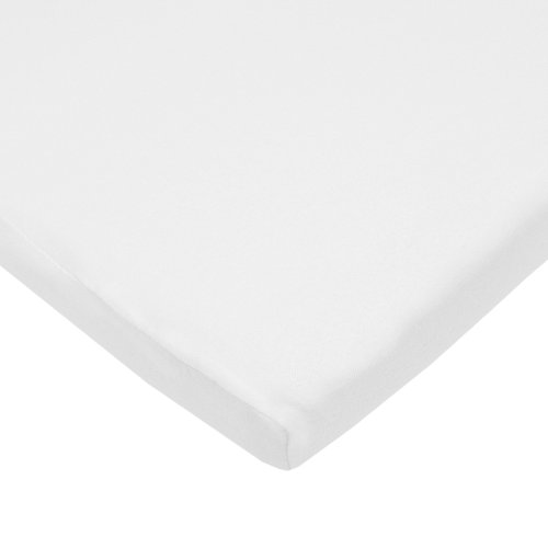 Product Cover TL Care 100% Natural Cotton Value Jersey Knit Fitted Cradle Sheet, White, Soft Breathable, for Boys and Girls