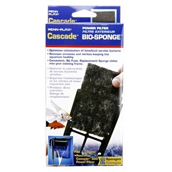 Product Cover Penn-Plax Cascade 300 Power Filter Replacement Bio-Sponge 2-Pack