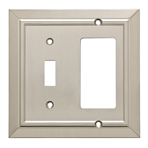 Product Cover Franklin Brass W35222-SN-C Classic Architecture Switch/Decorator Wall Plate/Switch Plate/Cover, Satin Nickel