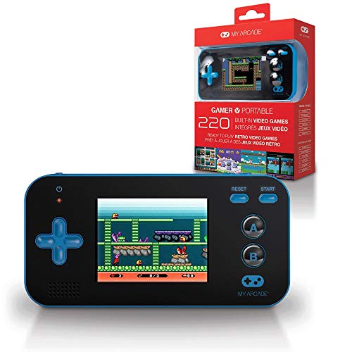 Product Cover My Arcade Gamer V Portable - Handheld Gaming System - 220 Retro Style Games - Lightweight Compact Size - Battery Powered - Full Color Display - Volume Buttons - Blue