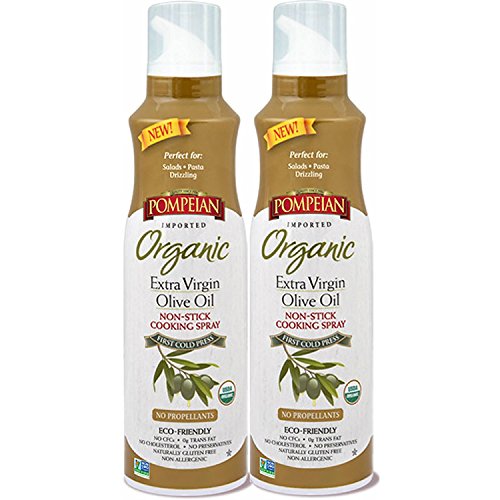 Product Cover Pompeian Organic Extra Virgin Olive Oil Non-Stick Cooking Spray - No Propellants, Eco Friendly