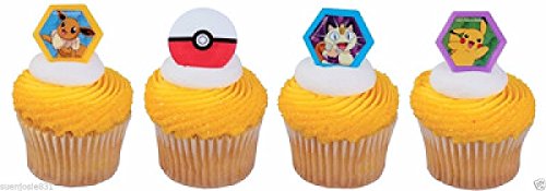 Product Cover 24 POKEMON I CHOOSE YOU CUPCAKE RINGS CAKE TOPPERS