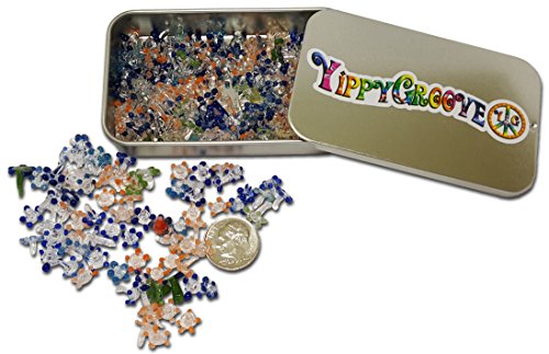 Product Cover Premium Glass Daisy Screens ~ 200 Pieces Exceptional Flower Screens in a Limited Edition YippyGroove StashTin-for a Cleaner, Safer, Ash-Free Smoke (200)