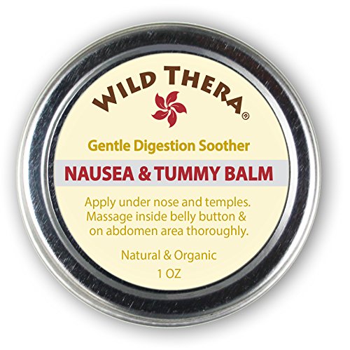Product Cover Wild Thera Anti Nausea Balm. Natural Pregnancy Nausea Relief. Herbal Ginger Balm for PMS Bloating and Motion Sickness. Can be Used with Anti Nausea Bracelet, Ginger lozenges and Nausea Candy.
