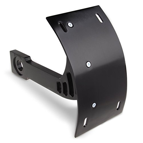 Product Cover SUNPIE Motorcycle Curved Vertical Side Mount License Plate TAG Holder Bracket FITS All Sport Bikes and Cruisers. Harley Davidson, Kawasaki, Honda,