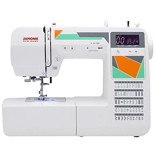 Product Cover Janome MOD-50 Computerized Sewing Machine with 50 Built-in Stitches, 3 One-Step Buttonholes, Drop Feed and Accessories