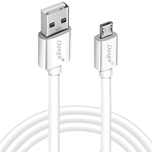 Product Cover Micro USB Cable,15Ft Extra Long PS4 Charger Cable,Durable USB 2.0 Android Fast Charging Cord Data Sync Cable for Samsung Galaxy S7 S6 Edge,Note 5,Note 4,LG G4,Moto G5,Nokia,HTC,Camera,White