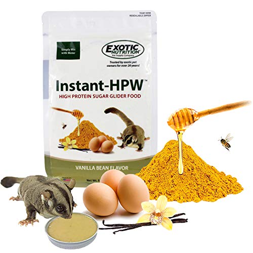 Product Cover Instant-HPW 8 oz (Makes 1.5 lb) - All Natural Vitamin Enriched Sugar Glider Food - Healthy & Nutritious - High Protein Wombaroo - Staple Diet