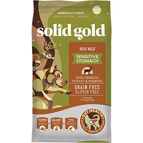 Product Cover Solid Gold Buck Wild Holistic Dry Dog Food, Venison, Potato & Pumpkin, Adult, 4lb (Packaging May Vary)