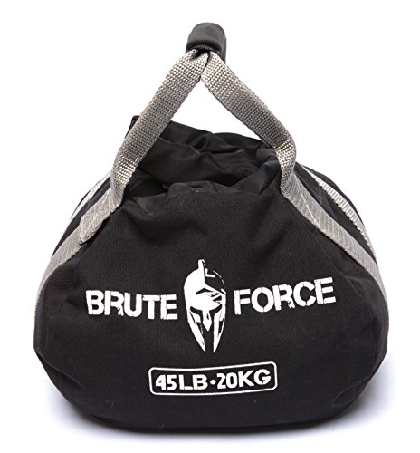 Product Cover Brute Force Kettlebells: Adjustable Kettlebell in Black, The Perfect Workout Equipment for Home + Crossfit Equipment, Sandbag Training with Sand Kettlebells