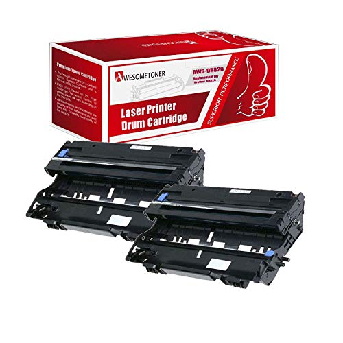 Product Cover Awesometoner Compatible Drum Cartridge Replacement for Brother DR820 use with DCP-L5500DN, DCP-L5600DN, DCP-L5650DN, HL-L5000D, HL-L5100DN, HL-L5200DW, HL-L5200DWT, HL-L6200DW (Black, 2-Pack)