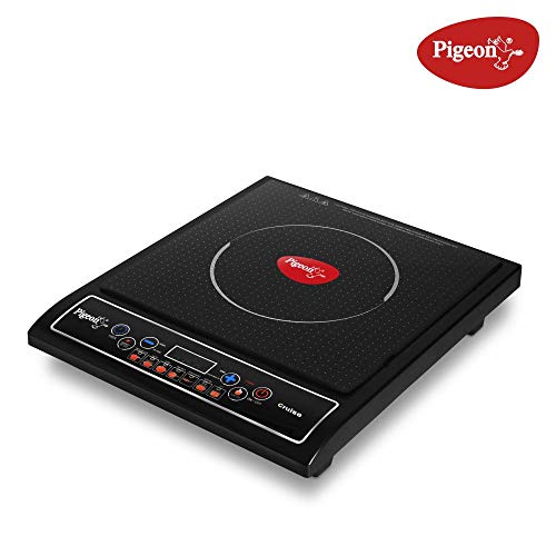 Product Cover Pigeon Tetra Glass 4 Burner Gas Stove, Black