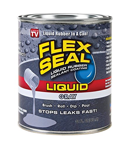 Product Cover Flex Seal Liquid Rubber in a Can, 32-oz, Gray