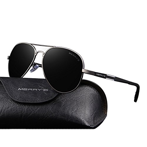 Product Cover MERRY'S Men HD Polarized Sunglasses Aluminum Magnesium Driving Sun Glasses S8285