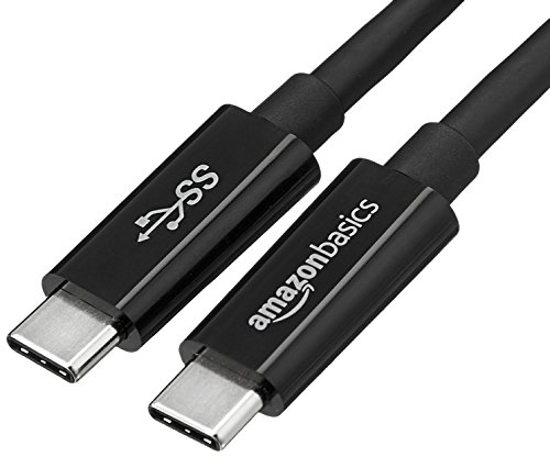 Product Cover AmazonBasics USB Type-C to USB Type-C 3.1 Gen1 Adapter Charger Cable - 6 Feet (1.8 Meters) - Black