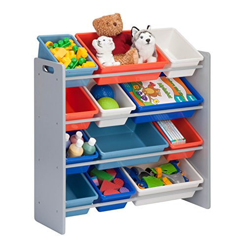 Product Cover Honey-Can-Do SRT-06475 Kids Toy Organizer and Storage Bins, Gray