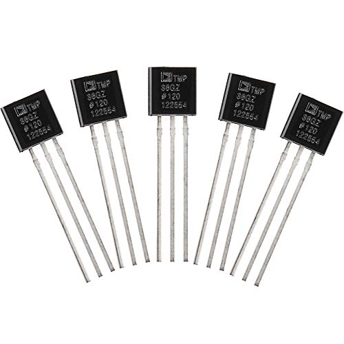 Product Cover KOOKYE 5PCS Temperature Sensors TMP36 Precision Linear Analog Output for Arduino Raspberry Pi